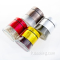 quatre couleurs de rangement de rangement au café Salt Bouteille en plastique Groupe de lèvres en plastique